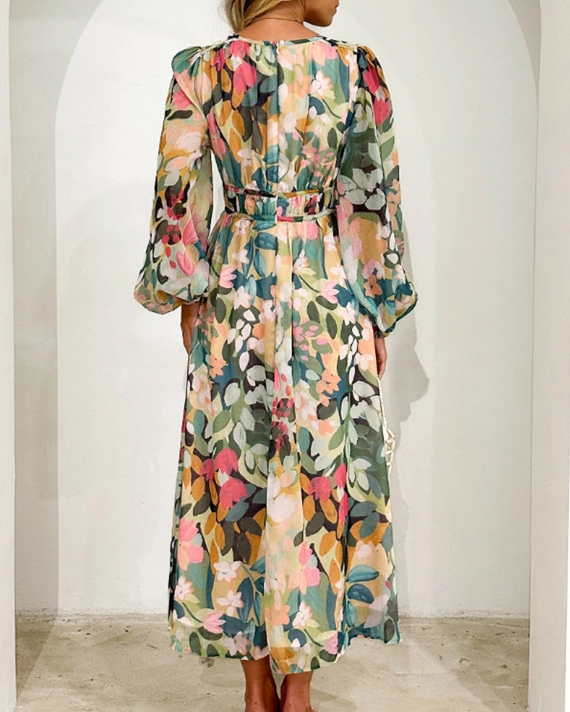 Lot | Elegantna Cvetna Obleka