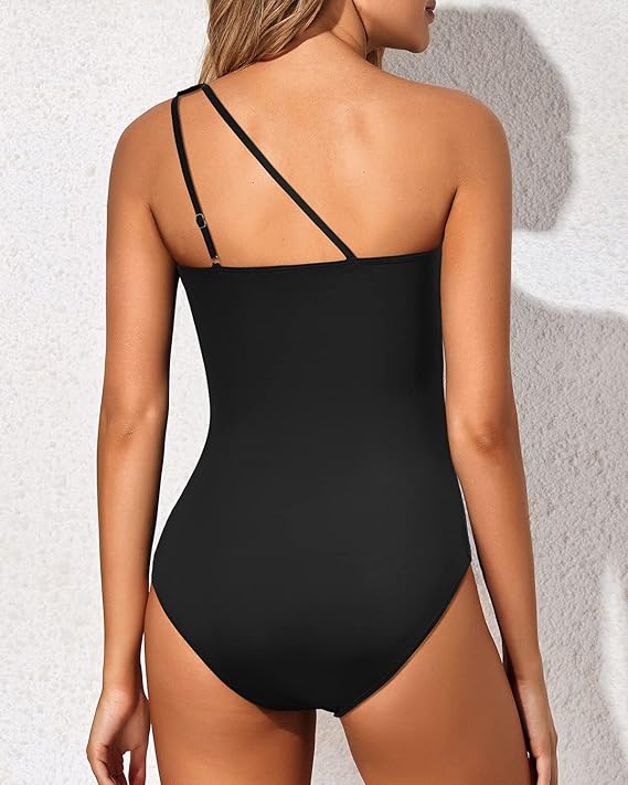 Gisela | Asymmetrischer Einteiler mit modischem One-Shoulder-Design